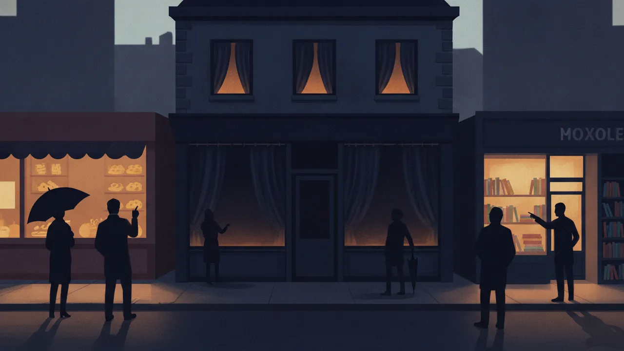 Ilustração do enigma A loja sem vitrine