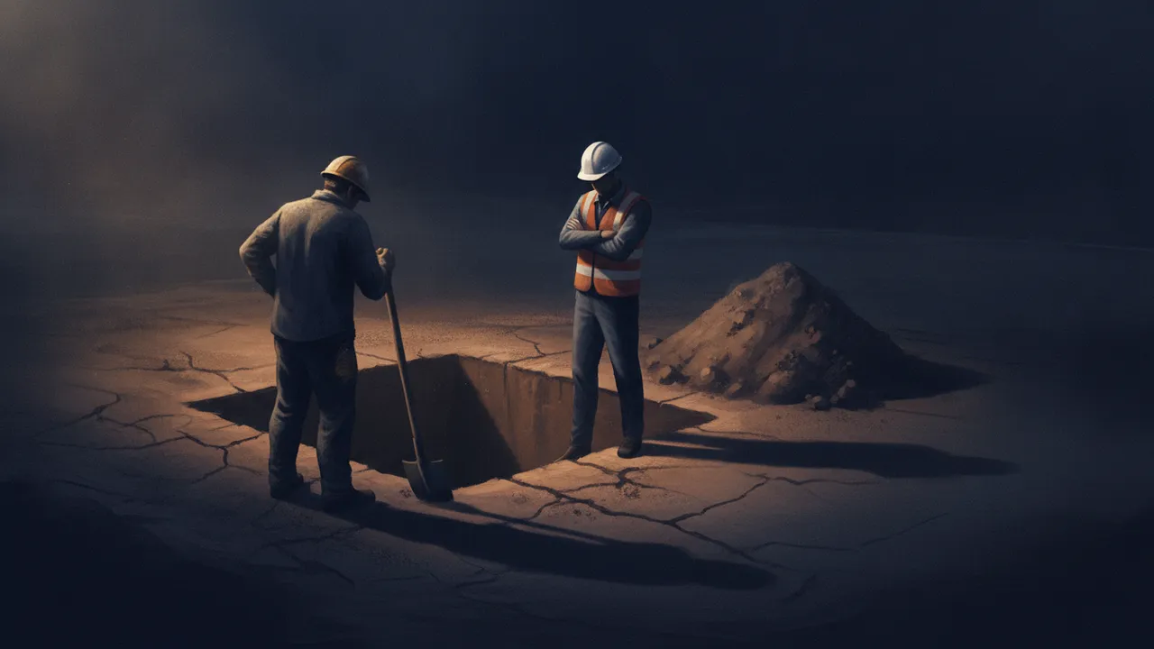 Ilustração do enigma O buraco