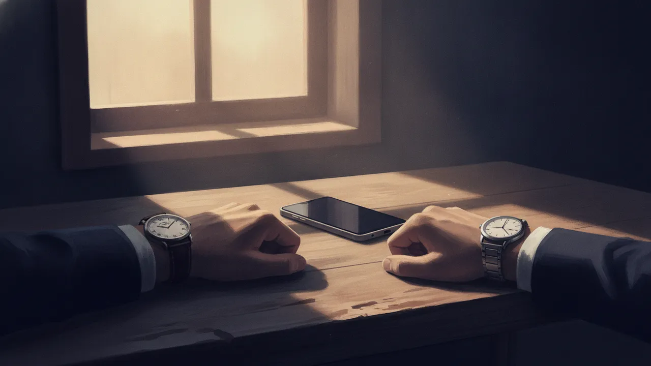 Ilustração do enigma Os dois relógios
